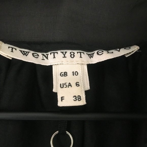 TWENTY8TWELVE Silk Monette Tie Dress - Black - Picture 7 of 10